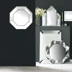 Dunelm Octagon Wall Mirror, 61cm -All Mirrors Store 1000043648 alt02
