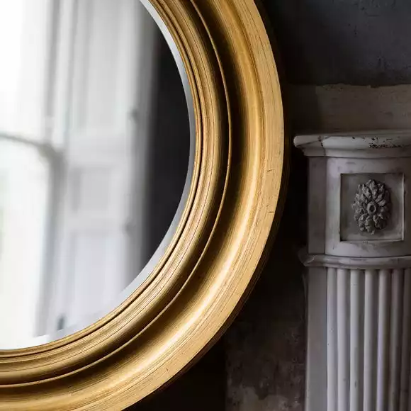 Cedar & Sage Easton Wall Mirror, Gold 84cm 4 Cedar & Sage Easton Wall Mirror, Gold 84cm - Image 2