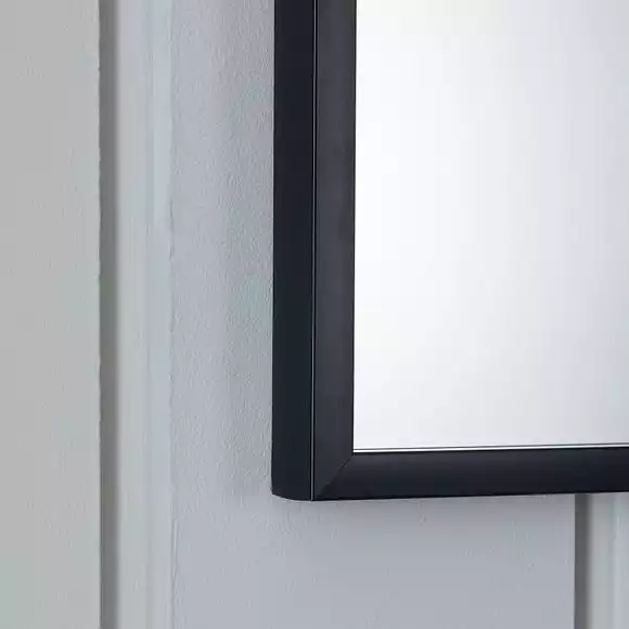 Dunelm Essentials Mantle Wall Mirror 73x53cm Black 4 Dunelm Essentials Mantle Wall Mirror 73x53cm Black - Image 2