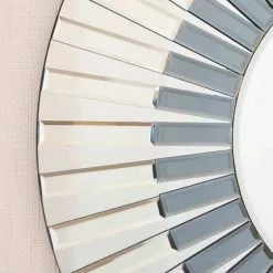 Milton Manor Surrey Round Wall Mirror, Blue 80cm -All Mirrors Store 1000124795 alt02