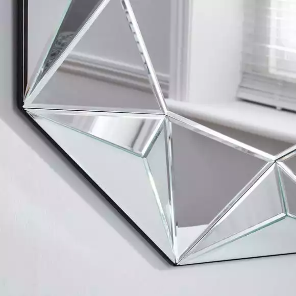 Dunelm 3D Geo Wall Mirror, 80cm 4 Dunelm 3D Geo Wall Mirror, 80cm - Image 2