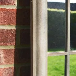 Milton Manor Willow Distressed Sand Outdoor Window Mirror, 190x75cm -All Mirrors Store 1000141739 alt01