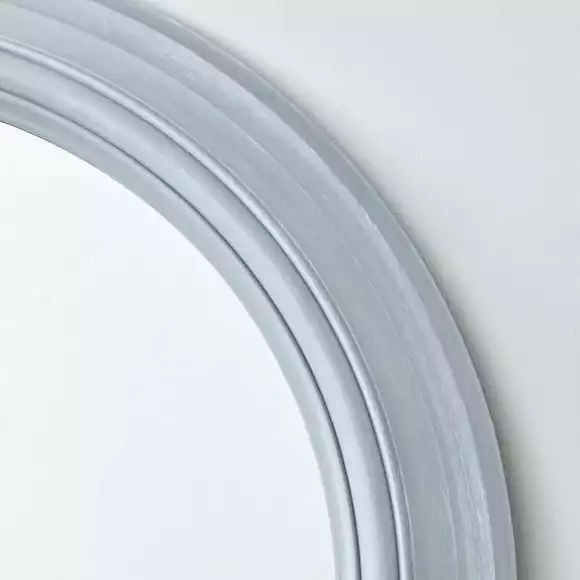 Dunelm Round Wall Mirror, Grey 59cm 4 Dunelm Round Wall Mirror, Grey 59cm - Image 2