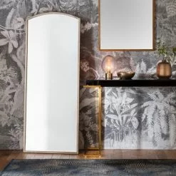 Cedar & Sage Bellingham Arch Mirror, Antique Gold 60x150cm 7 Cedar & Sage Bellingham Arch Mirror, Antique Gold 60x150cm -All Mirrors Store 1000160446 alt02