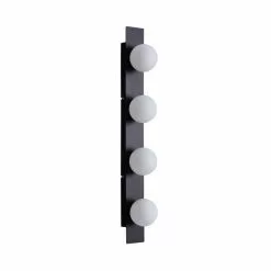 Dunelm Coco Hollywood Mirror Light, Black & White 9x55cm -All Mirrors Store 1000181953 alt05