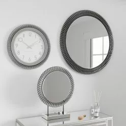 Dunelm Glam Gem Edge Round Smoked Wall Mirror, 76cm 7 Dunelm Glam Gem Edge Round Smoked Wall Mirror, 76cm -All Mirrors Store 1000183819 alt02