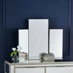 Dunelm Glass Dressing Table Mirror, 60x73cm