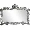 Dunelm Ormolu Ornate Wall Mirror, Silver 85x117cm