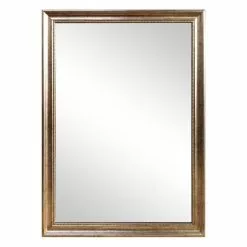 Dunelm Beaded Edge Wall Mirror, Gold 101x71cm