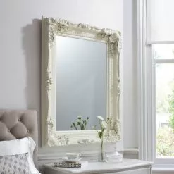 Cedar & Sage Charlton Wall Mirror, Cream 119x89cm