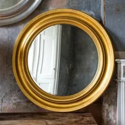 Cedar & Sage Easton Wall Mirror, Gold 84cm