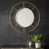 Cedar & Sage Thorne Round Wall Mirror, Gold 82cm 2 Cedar & Sage Thorne Round Wall Mirror, Gold 82cm -All Mirrors Store 30302943