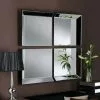Yearn Mirrors Byblos 4 Panel Wall Mirror, 107x112cm -All Mirrors Store 30510551