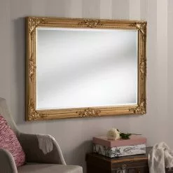 Yearn Mirrors Yearn Florence Rectangle Mirror, Gold 104x74cm