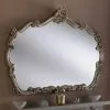 Yearn Mirrors Yearn Ornate Mirror, Silver 122x81cm 1 Yearn Mirrors Yearn Ornate Mirror, Silver 122x81cm -All Mirrors Store 30510637