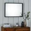 Dunelm Essentials Mantle Wall Mirror 73x53cm Black