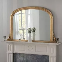 Yearn Mirrors Yearn Decorative Overmantle Mirror 122x77cm Gold