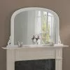 Yearn Mirrors Yearn Decorative Overmantle Mirror 122x77cm White 2 Yearn Mirrors Yearn Decorative Overmantle Mirror 122x77cm White -All Mirrors Store 30597487