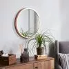 Elements Round Wall Mirror, Copper 55cm -All Mirrors Store 30633421
