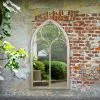 Milton Manor Sassetti Distressed Sand Outdoor Window Mirror, 150x81cm -All Mirrors Store 30635628
