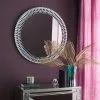 Dunelm Glam Gem Edge Round Wall Mirror, 76cm