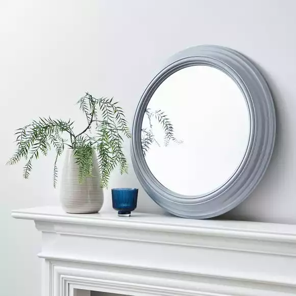 Dunelm Round Wall Mirror, Grey 59cm 3 Dunelm Round Wall Mirror, Grey 59cm