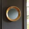 Cedar & Sage Dudley Round Wall Mirror Gold, 65cm
