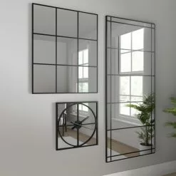 Dunelm Apartment Full Length Mirror, Black 180x80cm