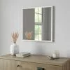 Dunelm Essentials Square Mirror, White 55cm -All Mirrors Store 30713326