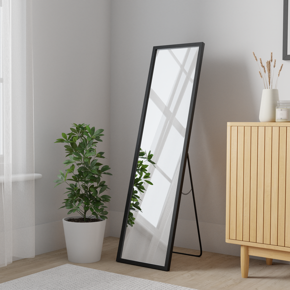 Gallery Brand Essentials Free Standing Mirror, 123x32cm 2 Gallery Brand Essentials Free Standing Mirror, 123x32cm