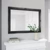 Dunelm Swept Wall Mirror, Black 104x74cm -All Mirrors Store 30727162