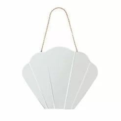 Dunelm Vivian Shell Wall Mirror, Gold -All Mirrors Store 30727672 alt03