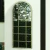 Dunelm Tulip Antique Green Outdoor Mirror