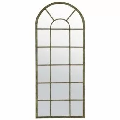 Dunelm Tulip Antique Green Outdoor Mirror -All Mirrors Store 30741843 alt01