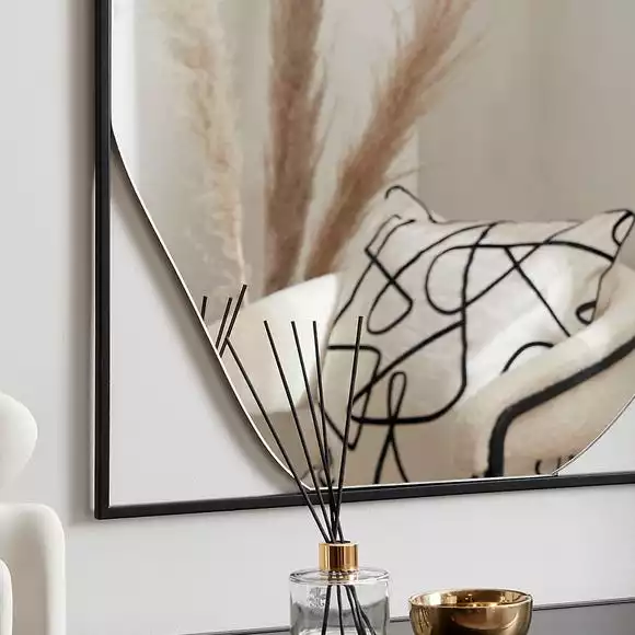 Dunelm Framed Pebble Wall Mirror, 90x60cm 4 Dunelm Framed Pebble Wall Mirror, 90x60cm - Image 2