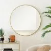 Dunelm Gold Line Round Wall Mirror, 80cm -All Mirrors Store 30753627