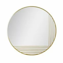 Dunelm Gold Line Round Wall Mirror, 80cm 7 Dunelm Gold Line Round Wall Mirror, 80cm -All Mirrors Store 30753627 alt02
