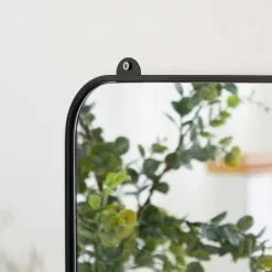 Dunelm Fulton Rectangle Wall Mirror With Hooks, 55x38cm -All Mirrors Store 30753650 alt02