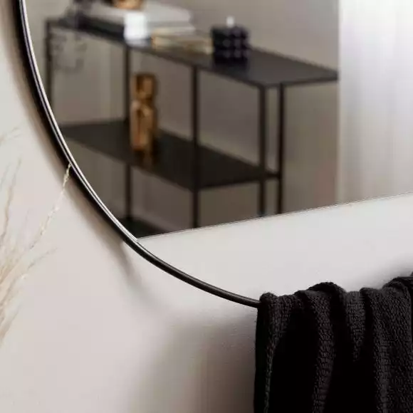 Dunelm Round Hanging Detail Mirror, 75cm 4 Dunelm Round Hanging Detail Mirror, 75cm - Image 2