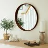 Elements Round Wall Mirror, Solid Oak 55cm -All Mirrors Store 30753707