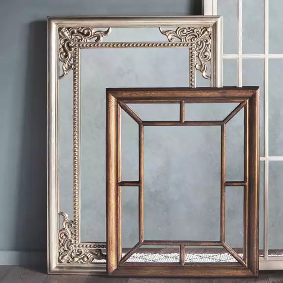 Cedar & Sage Fremont Wall Mirror, Champagne Silver 80x120cm 4 Cedar & Sage Fremont Wall Mirror, Champagne Silver 80x120cm - Image 2