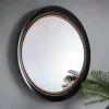 Cedar & Sage Burford Round Wall Mirror, Black And Gold 77x100cm 1 Cedar & Sage Burford Round Wall Mirror, Black And Gold 77x100cm -All Mirrors Store 30763181