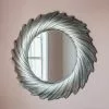 Cedar & Sage Iskra Round Wall Mirror, 100cm 2 Cedar & Sage Iskra Round Wall Mirror, 100cm -All Mirrors Store 30763514