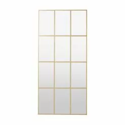 Dunelm Luxe Window Mirror, Gold 150x70cm -All Mirrors Store 30767194 alt02