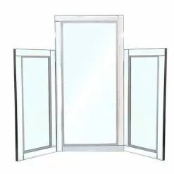 Dunelm Diamante Dressing Table Mirror, 55x68cm 7 Dunelm Diamante Dressing Table Mirror, 55x68cm -All Mirrors Store 30777670 alt02