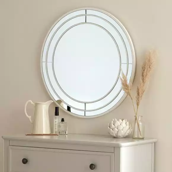 Dunelm Double Frame Round Wall Mirror, 60cm 3 Dunelm Double Frame Round Wall Mirror, 60cm