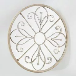 Dunelm Summer Orchid Round Garden Mirror, 90cm 10 Dunelm Summer Orchid Round Garden Mirror, 90cm -All Mirrors Store 30780673 alt03