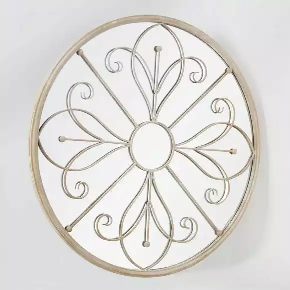 Dunelm Summer Orchid Round Garden Mirror, 90cm 6 Dunelm Summer Orchid Round Garden Mirror, 90cm - Image 4