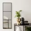 Dunelm Window Black Lines Mirror 85x25cm -All Mirrors Store 30780756