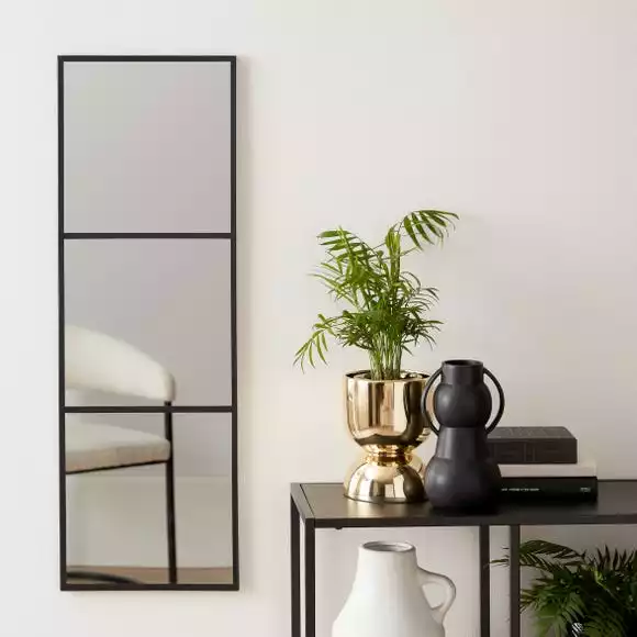 Dunelm Window Black Lines Mirror 85x25cm 3 Dunelm Window Black Lines Mirror 85x25cm